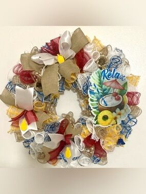 Summer Wreath Relax Tropical Drink
